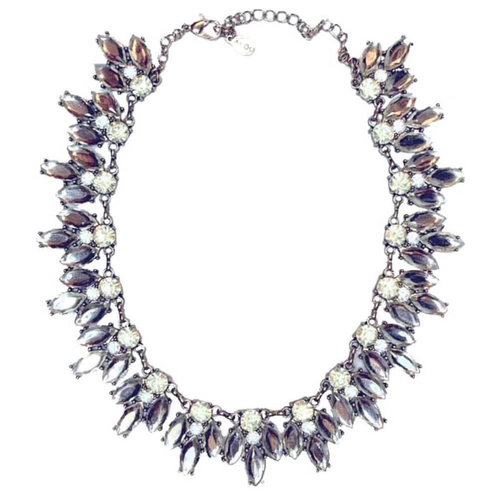 Rhinestone Statement Necklace - Aldo Gold Tone Necklace